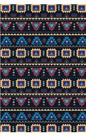 Bullet Journal Notebook Tribal Pattern 8: 112 Page Numbered Graph Style Grid Bullet Journal with Index Pages and Key Pages in Portable 6 X 9 Size