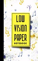 Low Vision Paper Notebook