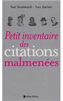 Petit Inventaire Des Citations Malmenees