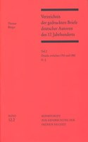 Verzeichnis Der Gedruckten Briefe Deutscher Autoren Des 17. Jahrhunderts / Drucke Zwischen 1751 Und 1980