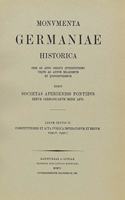 Constitutiones Et ACTA Publica Imperatorum Et Regum (1298-1313), Teil 1