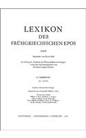 Lexikon Des Fruhgriechischen Epos Lfg