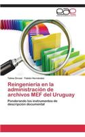 Reingeniería en la administración de archivos MEF del Uruguay