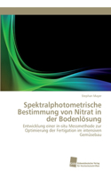 Spektralphotometrische Bestimmung von Nitrat in der Bodenlösung