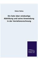 Satz über eindeutige Abbildung und seine Anwendung in der Variationsrechnung