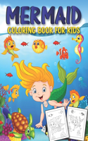 Mermaid Coloring Book for Kids