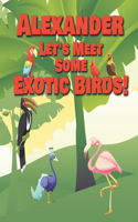 Alexander Let's Meet Some Exotic Birds!: Personalized Kids Books with Name - Tropical & Rainforest Birds for Children Ages 1-3