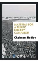 Material for a Public Library Campaign