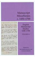 Manuscript Miscellanies 1450-1700