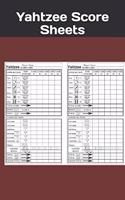 Yahtzee Score Sheets: Yahtzee Score Record - Yahtzee Score Pads - Yahtzee Game Record Score Keeper Book - Record dice thrown - Yahtzee Score Card - Yahtzee score Notebook