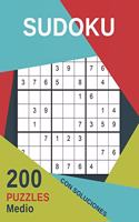 Sudoku 200 Puzzles Medio Con Soluciones