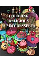 Coloring Delicious Yummy Desserts