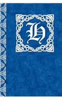 H Monogram Scottish Celtic Journal/Notebook