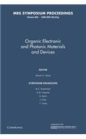 Organic Electronic and Photonic Materials and Devices: Volume 660