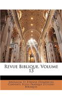 Revue Biblique, Volume 13: (French)