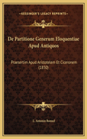 De Partitione Generum Eloquentiae Apud Antiquos