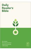 NLT Daily Reader's Bible (Red Letter, Hardcover)