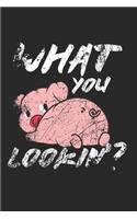 Pig Notebook: Diary Journal 6x9 inches with 120 Dot Grid Pages