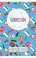 Diario de viaje Uzbekistán: Planificador de viajes I Planificador de viajes por carretera I Cuaderno de puntos I Cuaderno de viaje I Diario de bolsillo I Regalo para mochileros