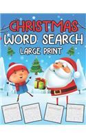 Christmas Word Search Large Print: Holiday themed word search puzzle book Puzzle Gift for Word Puzzle Lover Brain Exercise Game (Word Search Puzzle Books)