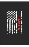 Tampa: Tampa Notebook Composition Cute White And Black USA Flag- Writing Journal Notebook To Take Notes For Students, Teachers, Travelers And House Moms To