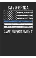 California Law Enforcement: Blank Lined Notebook for California Law Enforcement - 6x9 Inch - 120 Pages