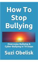 How To Stop Bullying