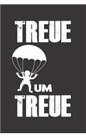 Fallschirmspringer Logbuch: &#9830; Sprungbuch für alle Skydiver und Fallschirmjäger &#9830; Vorlage für über 100 Sprünge &#9830; handliches 6x9 Format &#9830; Motiv: Treue um 