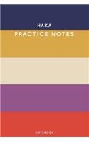 Haka Practice Notes: Cute Stripped Autumn Themed Dancing Notebook for Serious Dance Lovers - 6"x9" 100 Pages Journal
