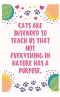 Cats are intended to teach us that not everything in nature has a purpose