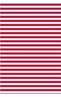 2020 Weekly Planner Red White Stripes Design Pattern 134 Pages: 2020 Planners Calendars Organizers Datebooks Appointment Books Agendas