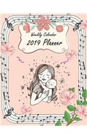 Weekly Calendar 2019 Planner: Weekly View Planners, 12 Months Calendar, Schedule Planner,12 Month, January 2019 to December 2019 242 Pages 8.5" X 11"
