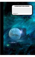 Outer Space Unruled Composition Notebook 120 Blank Pages 6