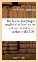 Des Engrais Inorganiques En Général, Et Du Sel Marin, Chlorure de Sodium, En Particulier