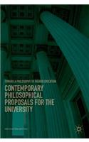 Contemporary Philosophical Proposals for the University
