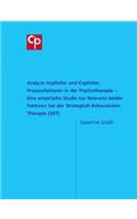 Analyse Impliziter und Expliziter Prozessfaktoren in der Psychotherapie