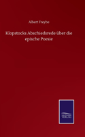Klopstocks Abschiedsrede über die epische Poesie