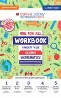 Oswaal One For All Workbook | Concept Wise Class-4 Mathematics Book | For Latest Exam