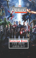 Marvel Avengers Coloring Book For Kids Ages 3-7