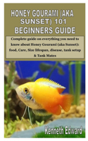 Honey Gourami (Aka Sunset) 101 Beginners Guide: Complete guide on everything you need to know about Honey Gourami (aka Sunset): food, Care, Size lifespan, disease, tank setup & Tank Mates