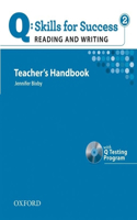 Q: Skills for Success: Reading & Writing 2 Teacher's Handbook