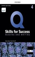 Q: Skills for Success Level 4 Reading and Writing Student Book E-Book with IQ Online Practice