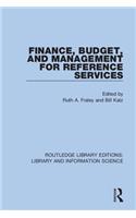 Finance, Budget, and Management for Reference Services