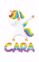 Cara: Cara Journal Notebook Dabbing Unicorn Rainbow