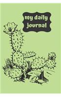 Cactus Blank Lined Journal Notebook: A daily diary, composition or log book, gift idea for people who love cactus plants!!