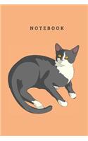Cat Notebook: Blank Lined Notebook Cat Theme Cover