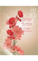 2019 2020 15 Months Floral Flowers Daily Planner
