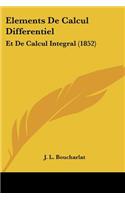 Elements De Calcul Differentiel