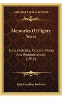 Memories of Eighty Years