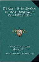 De Artt. 19 En 20 Van De Invoeringswet Van 1886 (1893)